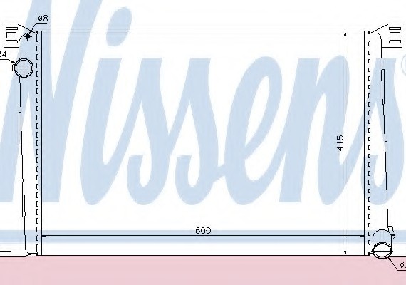 69706 NISSENS (Дания) Радіатор MINI CLUBMAN R55(06-)COOP 1.4(+)[OE 1711.7.535.099] NISSENS