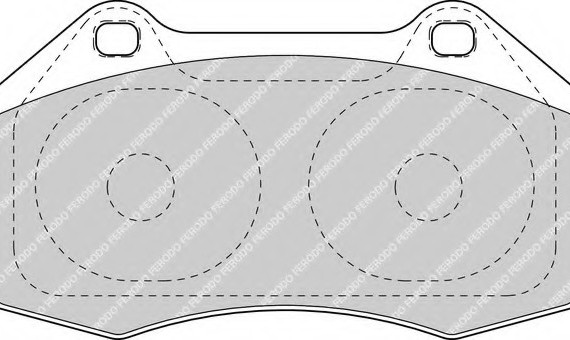 FDB1667 FERODO (Германия) Гальмівні колодки дискові FERODO