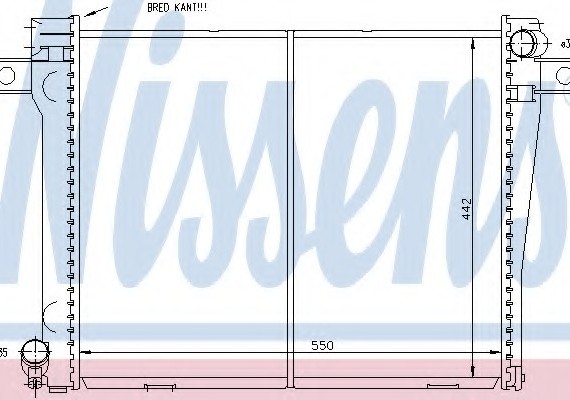 60663 NISSENS (Дания) Радиатор системы охлаждения 60663 NISSENS