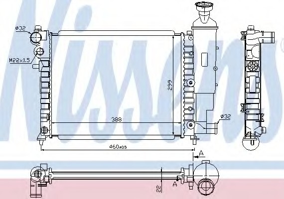 Фото радиатор системы охлаждения 61358 NISSENS 61358 NISSENS (Дания) 61358 NISSENS (Дания) Радиатор системы охлаждения 61358 NISSENS