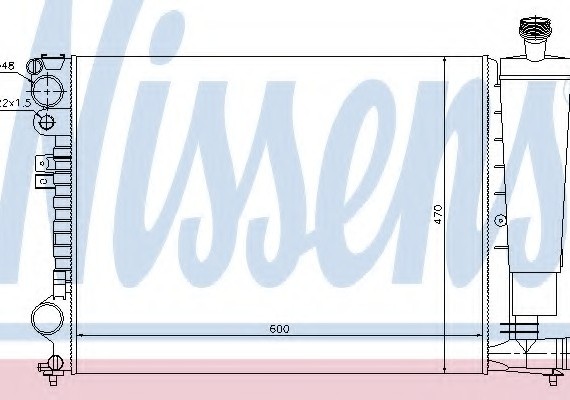 61396 NISSENS (Дания) Радиатор системы охлаждения 61396 NISSENS