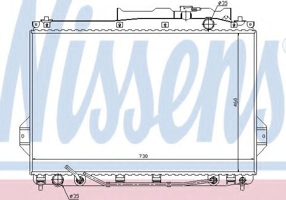 67527 NISSENS (Дания) Радиатор системы охлаждения 67527 NISSENS