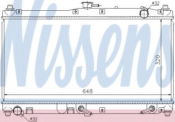 62467 NISSENS (Дания) Радиатор системы охлаждения 62467 NISSENS