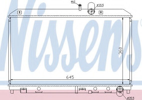 62458 NISSENS (Дания) Радиатор системы охлаждения 62458 NISSENS