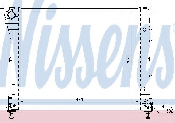 61935 NISSENS (Дания) Радиатор системы охлаждения 61935 NISSENS