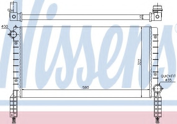 61769 NISSENS (Дания) Радиатор системы охлаждения 61769 NISSENS