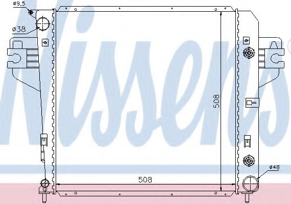 61017 NISSENS (Дания) Радиатор системы охлаждения 61017 NISSENS