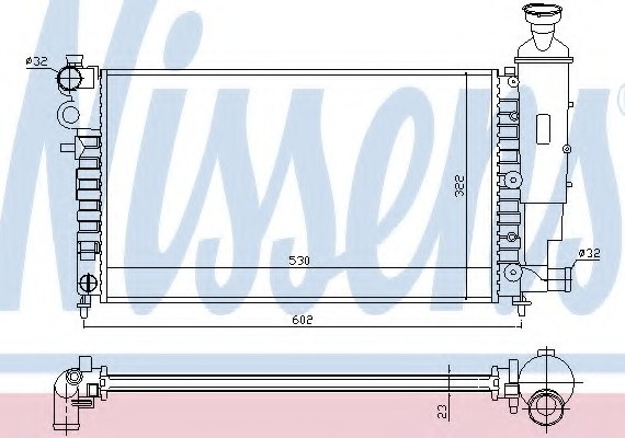 Фото радиатор системы охлаждения 61276 NISSENS 61276 NISSENS (Дания) 61276 NISSENS (Дания) Радиатор системы охлаждения 61276 NISSENS