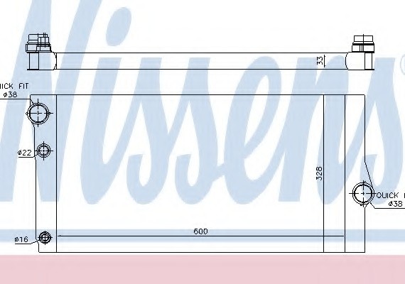 60769 NISSENS (Дания) Радиатор системы охлаждения 60769 NISSENS