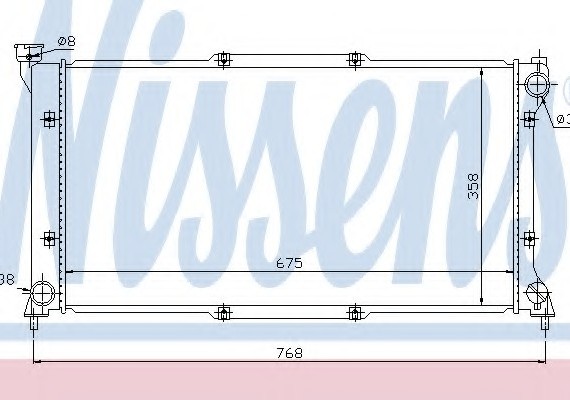67701 NISSENS (Дания) Радиатор системы охлаждения 67701 NISSENS