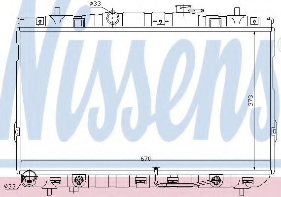 67468 NISSENS (Дания) Радіатор системи охолодження 67468 NISSENS