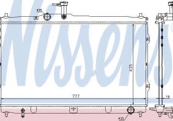 Фото радиатор системы охлаждения 67095 NISSENS 67095 NISSENS (Дания) 67095 NISSENS (Дания) Радиатор системы охлаждения 67095 NISSENS