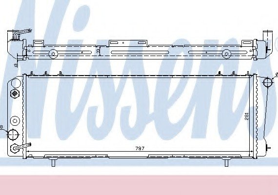 60986 NISSENS (Дания) Радиатор системы охлаждения 60986 NISSENS