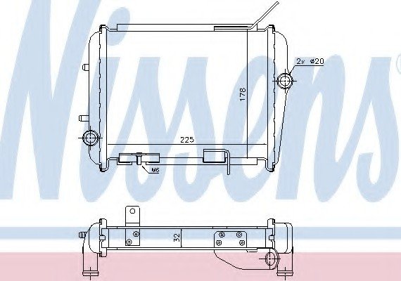 Фото радиатор системы охлаждения 60362 NISSENS 60362 NISSENS (Дания) 60362 NISSENS (Дания) Радиатор системы охлаждения 60362 NISSENS