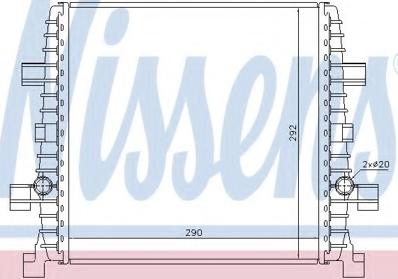 60358 NISSENS (Дания) Радиатор системы охлаждения 60358 NISSENS