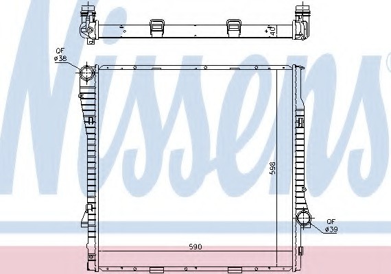 Фото радиатор системы охлаждения 60819 NISSENS 60819 NISSENS (Дания) 60819 NISSENS (Дания) Радиатор системы охлаждения 60819 NISSENS