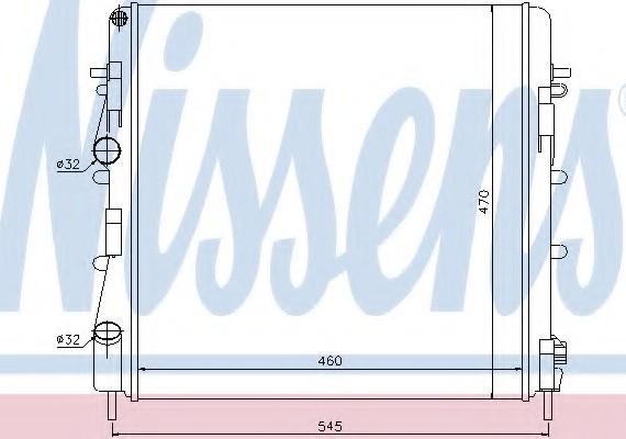 Радиатор системы охлаждения 63763 NISSENS