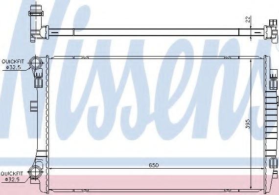65303 NISSENS (Дания) Радиатор системы охлаждения 65303 NISSENS