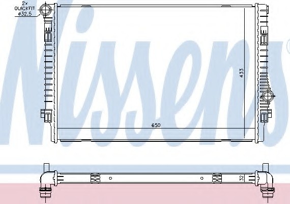 65302 NISSENS (Дания) Радиатор системы охлаждения 65302 NISSENS