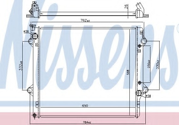 64661 NISSENS (Дания) Радиатор системы охлаждения 64661 NISSENS