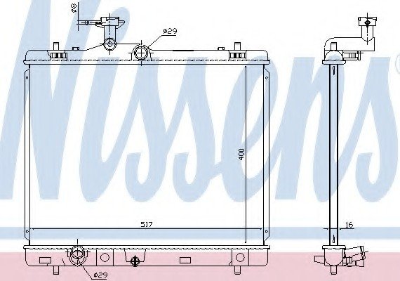 Фото радиатор системы охлаждения 64257 NISSENS 64257 NISSENS (Дания) 64257 NISSENS (Дания) Радиатор системы охлаждения 64257 NISSENS