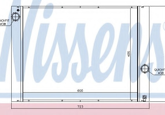 Фото радиатор системы охлаждения 60848 NISSENS 60848 NISSENS (Дания) 60848 NISSENS (Дания) Радиатор системы охлаждения 60848 NISSENS