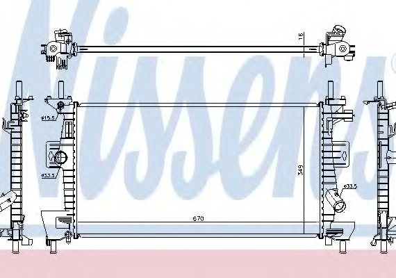 69237 NISSENS (Дания) Радиатор системы охлаждения 69237 NISSENS