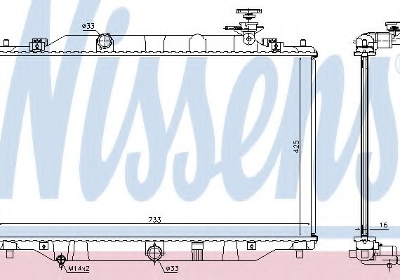 68534 NISSENS (Дания) Радиатор системы охлаждения 68534 NISSENS