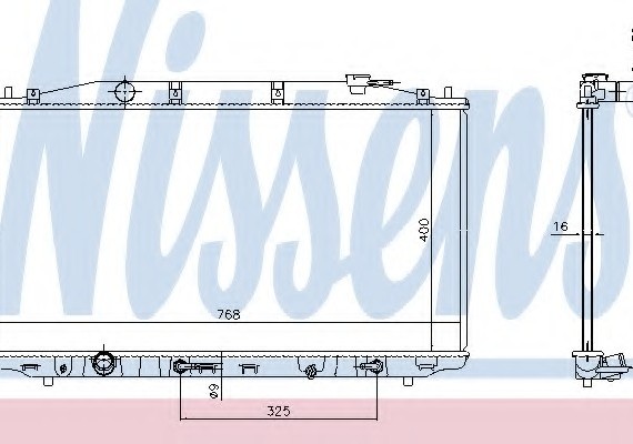 68138 NISSENS (Дания) Радиатор системы охлаждения 68138 NISSENS