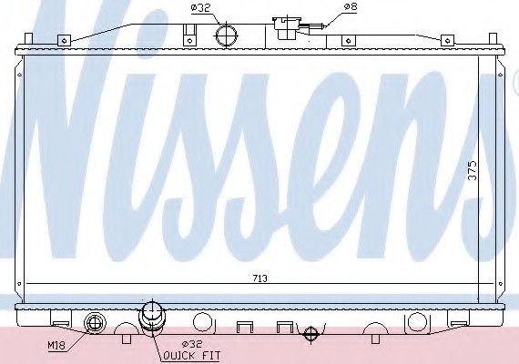 68604 NISSENS (Дания) Радиатор системы охлаждения 68604 NISSENS