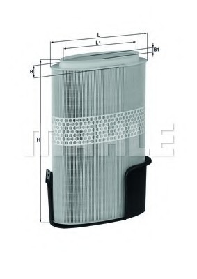 LX 1009/6 MAHLE Фильтр воздушный Porsche LX 1009/6 MAHLE