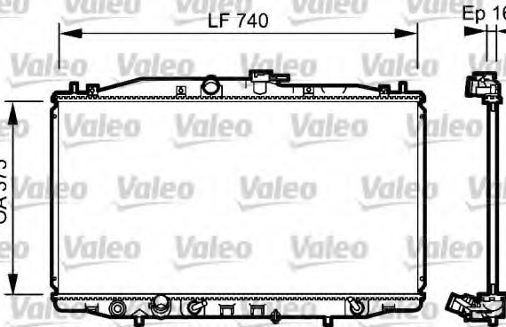 735050 Valeo PHC Радиатор системы охлаждения 735050 VALEO