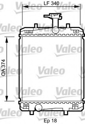 Фото радіатор системы охлаждения 735072 VALEO 735072 Valeo PHC 735072 Valeo PHC Радіатор системы охлаждения 735072 VALEO