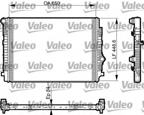 735549 Valeo PHC Радіатор VALEO