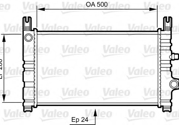 731299 Valeo PHC Радиатор системы охлаждения 731299 VALEO