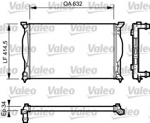732963 Valeo PHC Радіатор охолодження двигуна