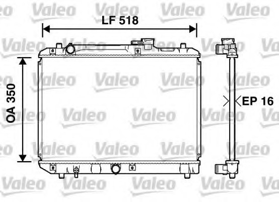 732750 Valeo PHC Радиатор системы охлаждения 732750 VALEO