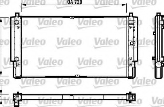 Радіатор системы охлаждения 731616 VALEO