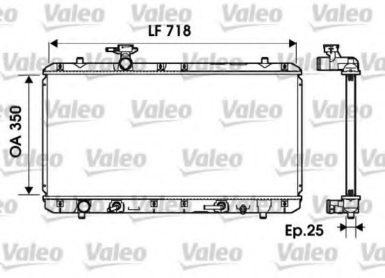 734165 Valeo PHC Радіатор охолоджування