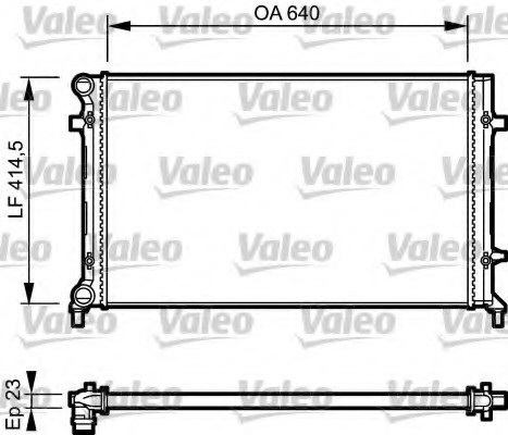 734332 Valeo PHC Радиатор системы охлаждения 734332 VALEO