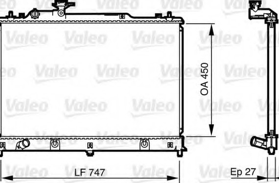 735577 Valeo PHC Радиатор системы охлаждения 735577 VALEO