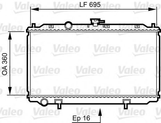 734736 Valeo PHC Радиатор системы охлаждения 734736 VALEO