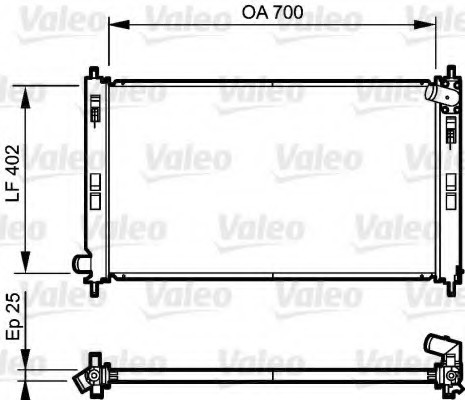 735200 Valeo PHC Радиатор системы охлаждения 735200 VALEO