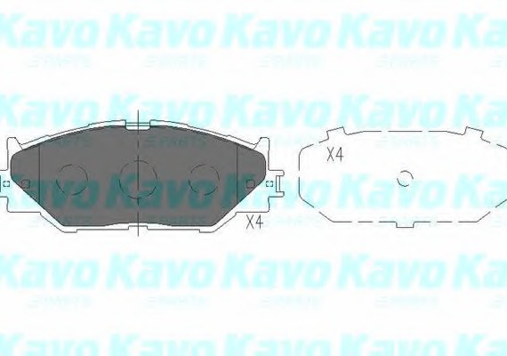 Фото тормозные колодки дисковые KBP-9094 KAVO KBP-9094 KAVO (Нидерланды) KBP-9094 KAVO (Нидерланды) Тормозные колодки дисковые KBP-9094 KAVO