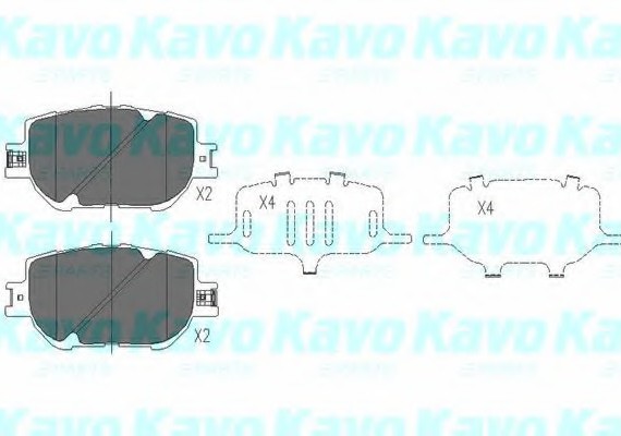 KBP-9015 KAVO (Нидерланды) Тормозные колодки дисковые KBP-9015 KAVO