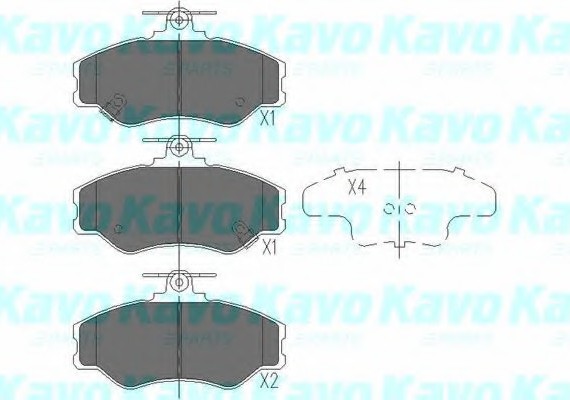 KBP-3002 KAVO (Нидерланды) Тормозные колодки дисковые KBP-3002 KAVO