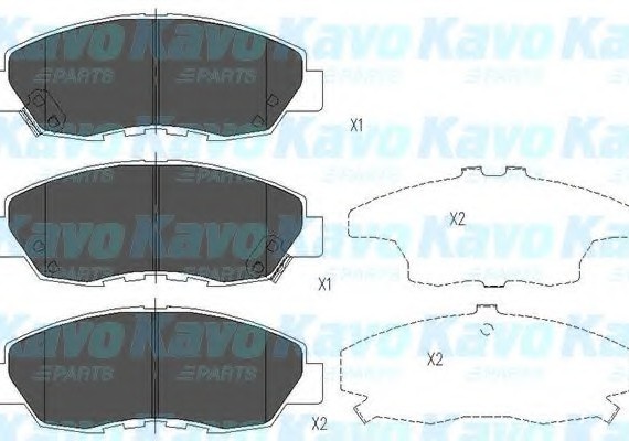 KBP-2026 KAVO (Нидерланды) Тормозные колодки дисковые KBP-2026 KAVO