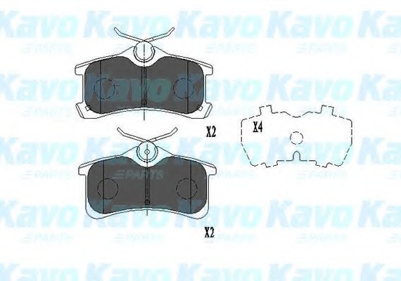 KBP-9017 KAVO (Нидерланды) Комплект гальмівних колодок