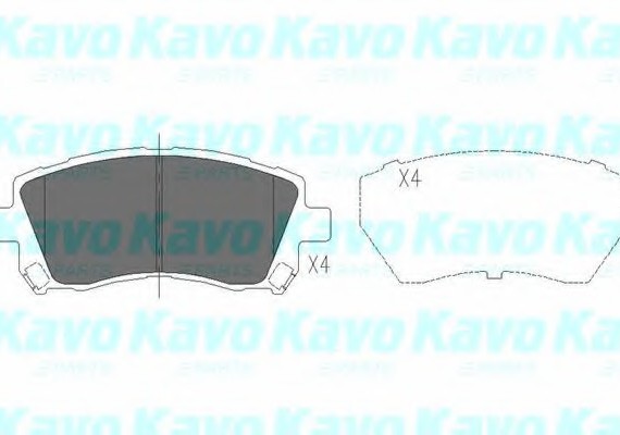 KBP-8001 KAVO (Нидерланды) Тормозные колодки дисковые KBP-8001 KAVO