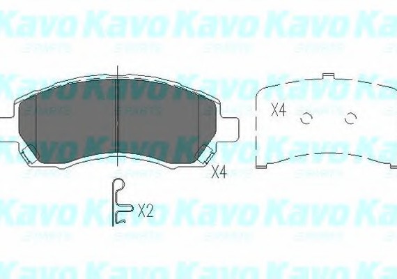 Фото тормозные колодки дисковые KBP-8015 KAVO KBP-8015 KAVO (Нидерланды) KBP-8015 KAVO (Нидерланды) Тормозные колодки дисковые KBP-8015 KAVO